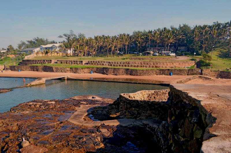 salt rock caravan park in the background